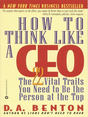 cover image of How to Think Like a CEO